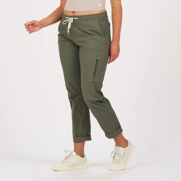 Vuori Rip Stop Pants Army Green Women’s Small - Picture 2 of 13